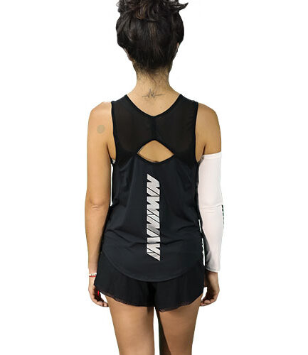 Camiseta Feminina Regata Tule Preta