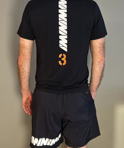 Shorts Masculino Preto com silk branco