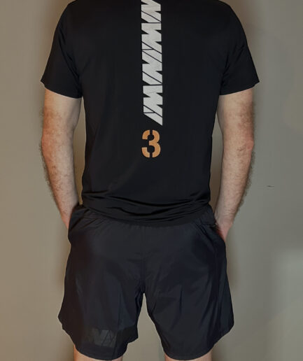 Shorts Masculino Preto com silk preto