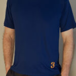 Camiseta Masculina Azul Manga Curta