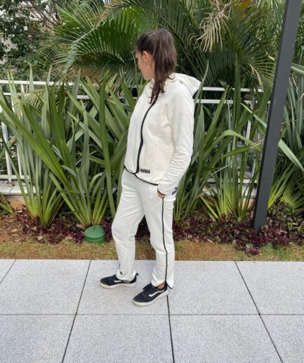 Casaco Feminino Moletom Offwhite