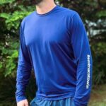 Camiseta Masculina Manga Longa Stamp Azul Marinho