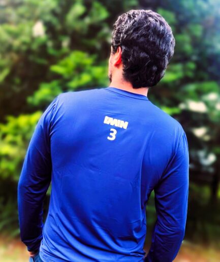 Camiseta Masculina Manga Longa Stamp Azul Marinho