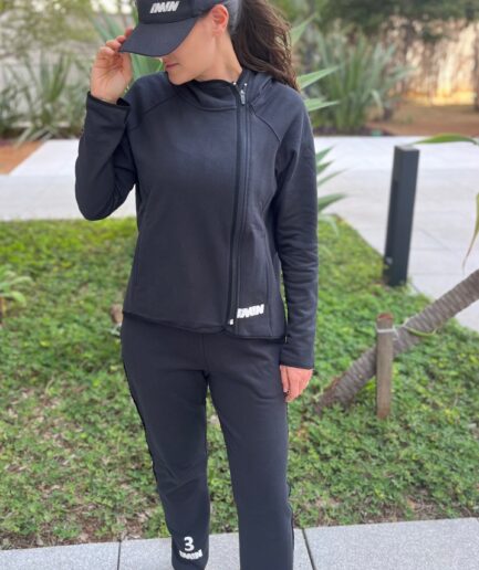 Casaco Feminino Moletom Preto