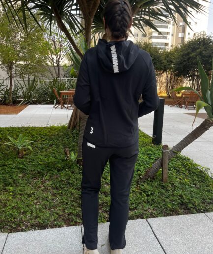 Casaco Feminino Moletom Preto